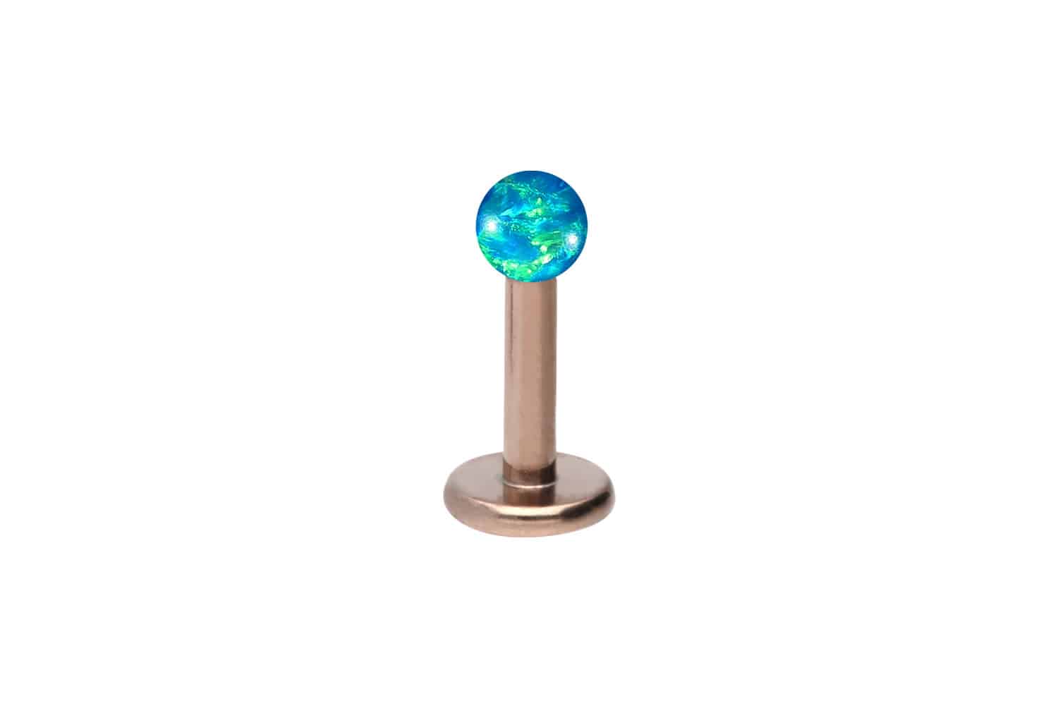 Chirurgenstahl Labret Piercing SYNTHETISCHER OPAL